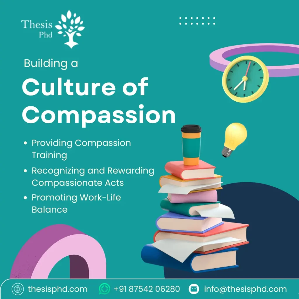 Visual representation of compassion in education with books, clock, coffee cup, and light bulb symbolizing learning and balance